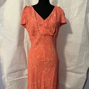 Casual Corner Women's Coral Summer Dress Size 10